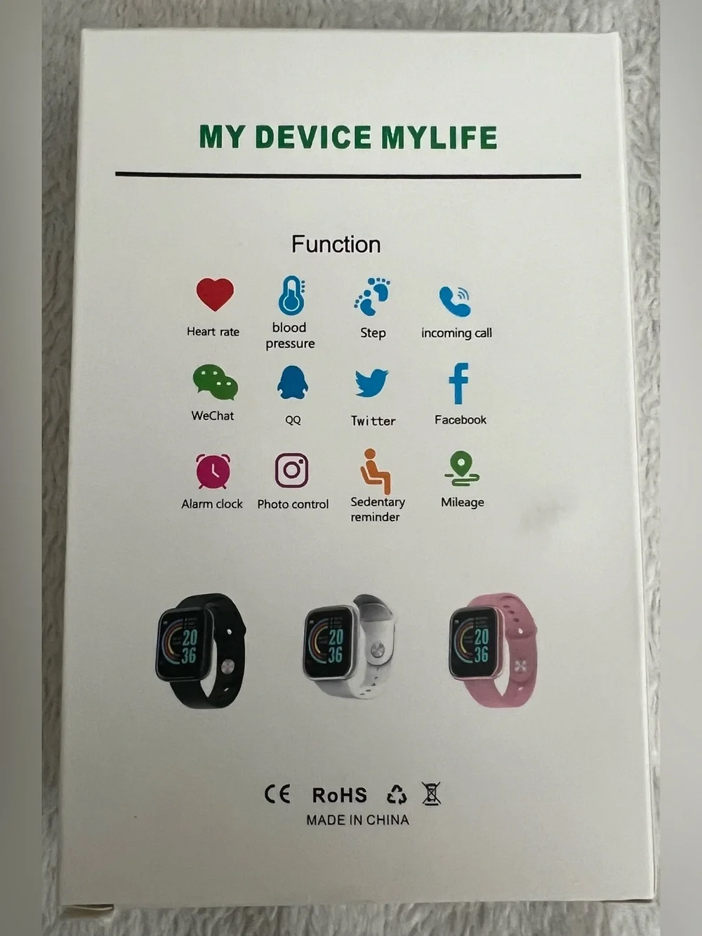 NIB Smart Bracelet Fitness Tracker - Black